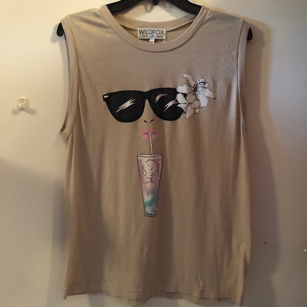 Wildfox Happy Hour🧋 vintage muscle tank - Picture 8 of 8